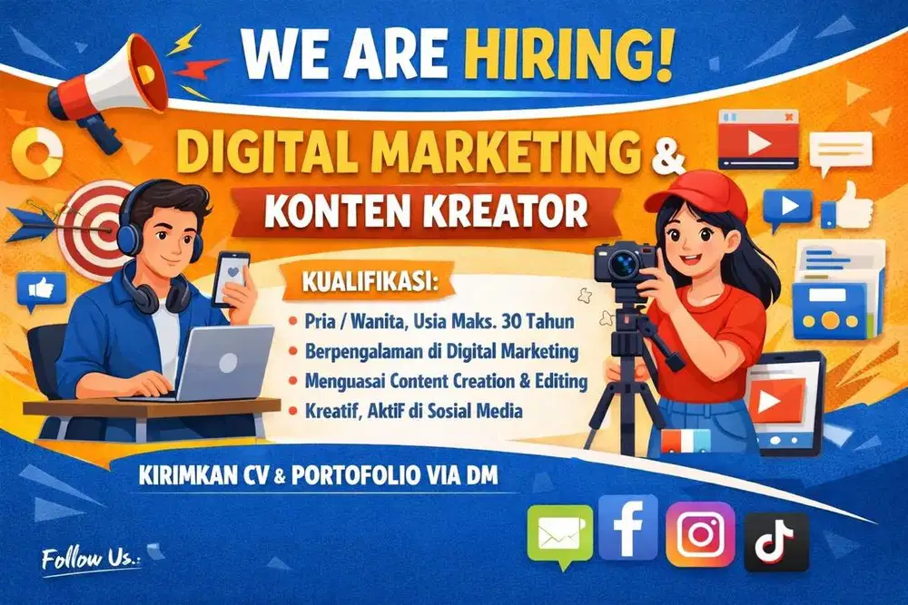lowongan kerja digital marketing & conten creator