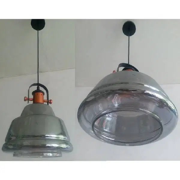 Vintage old Lamp Denmark Design  tahun 60 'an terbuat dari kristal gla