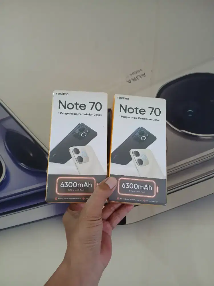 Berminat silahkan WA Realme Note 70 4/128 Garansi resmi 1thn