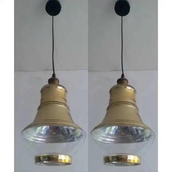 Vintage old Lamp Denmark Design  tahun 60 'an terbuat dari kristal gla