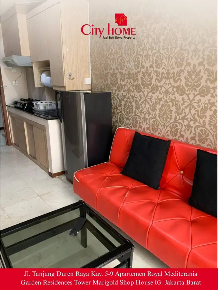 Dijual Cepat !! Royal Mediterania 1BR 33m² Full Furnished