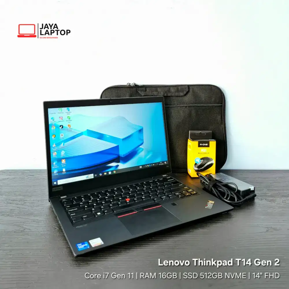 Lenovo Thinkpad T14 Gen 2 i7 Gen 11 RAM 16/512GB Laptop Second Bekas