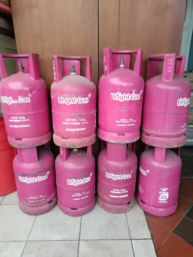 8 bh tabung gas merah 12 kg