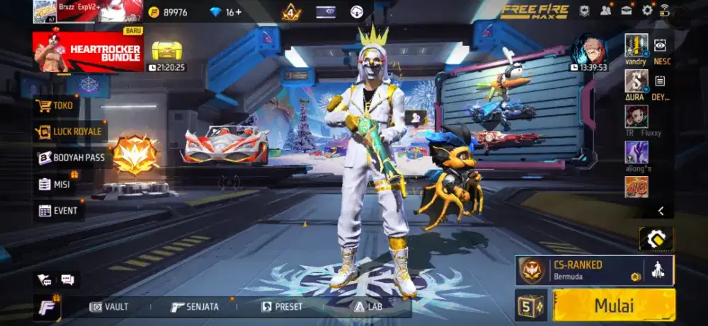 Jual akun Freefire 140k