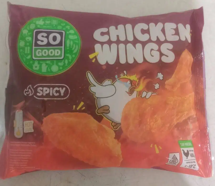 SO GOOD Spicy Wings 400 Gram Harga Bersahabat