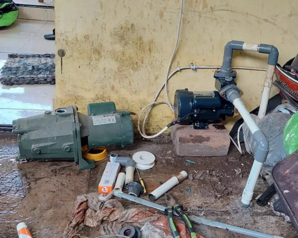 Service pompa air bongkar pasang pompa air dlL