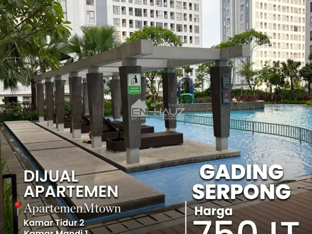 (MC) DIJUAL ! Apartemen 2BR M-Town Gading Serpong (JUAL RUGI)