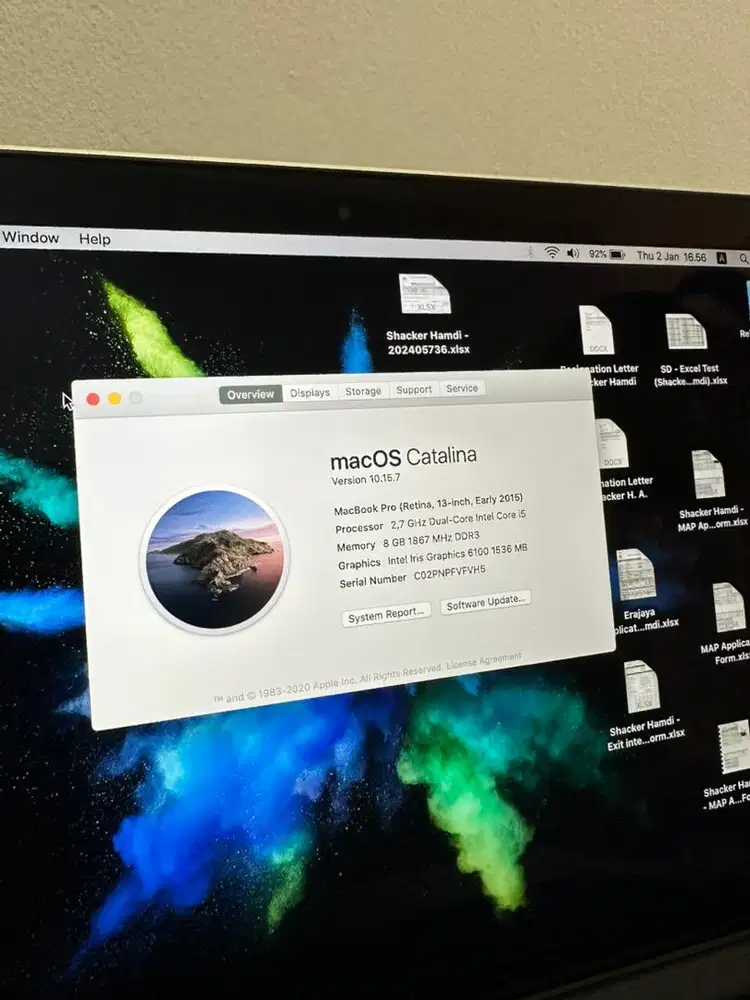 Macbookpro 8GB 13Inch 2015