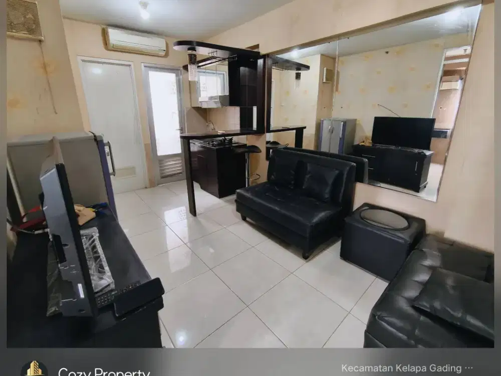 DISEWAKAN APARTEMEN GADING NIAS FURNISH 1 KMR HOOK 2 JENDELA BULANAN TAHUNAN