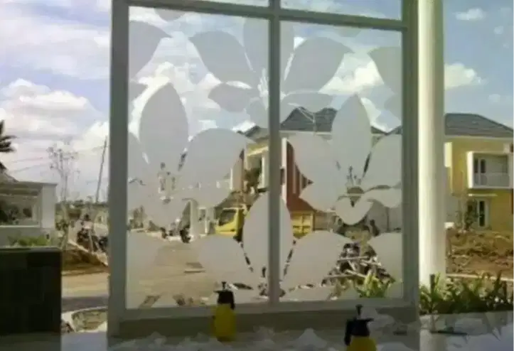 Pusat sticker kaca film sandblasting stiker toko kantor logo sunglas