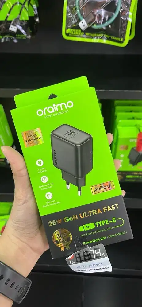 Charger Oraimo PowerGaN 25 OCW-5251ECC