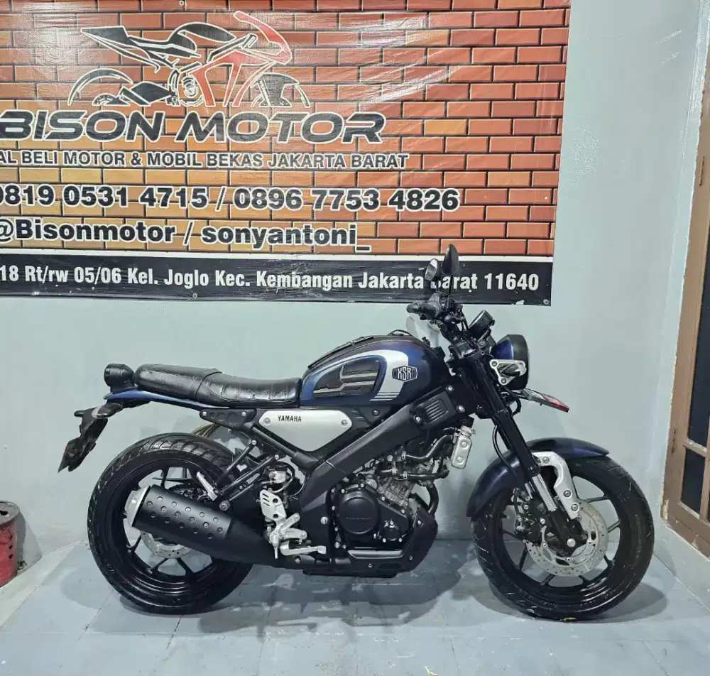 MEWAH ! YAMAHA XSR 155 VVA USD TAHUN 2022 WARNA BIRU DOFF