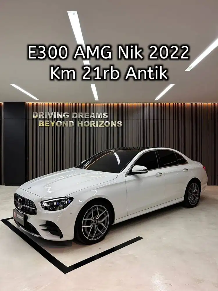 Mercedes Benz E300 AMG AT 2022 Putih Mercy Km21rb B1586PDY