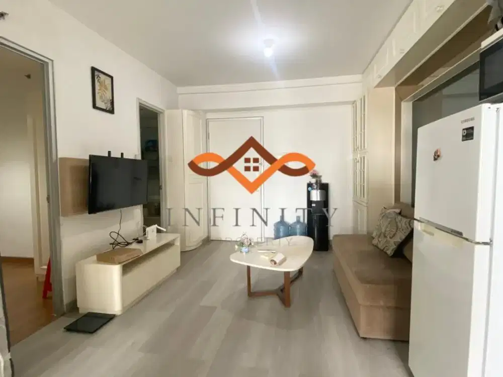 Apartemen Green Bay Pluit Tipe 3 BR Renov jadi 2 BR Fully Furnished View ke Kolam Siap langsung Huni