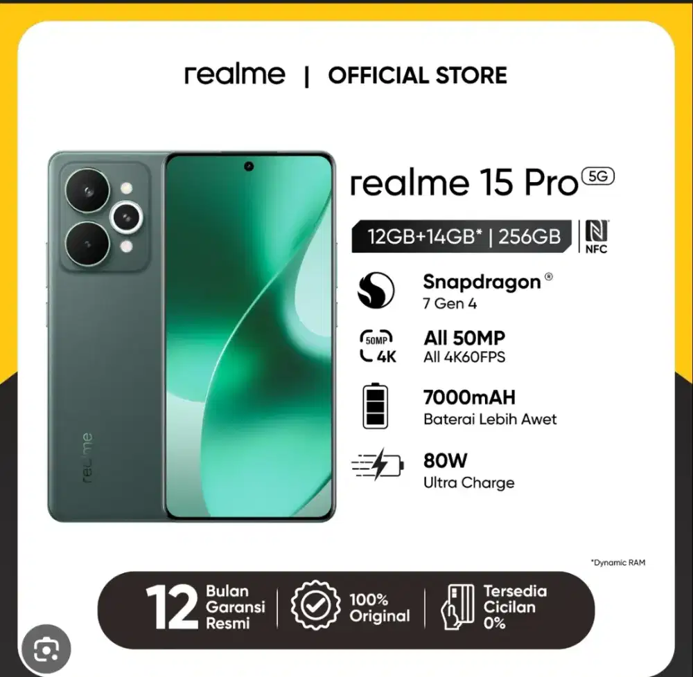 New!! REALME 15 PRO 5G RAM 12+12GB ROM 256GB
