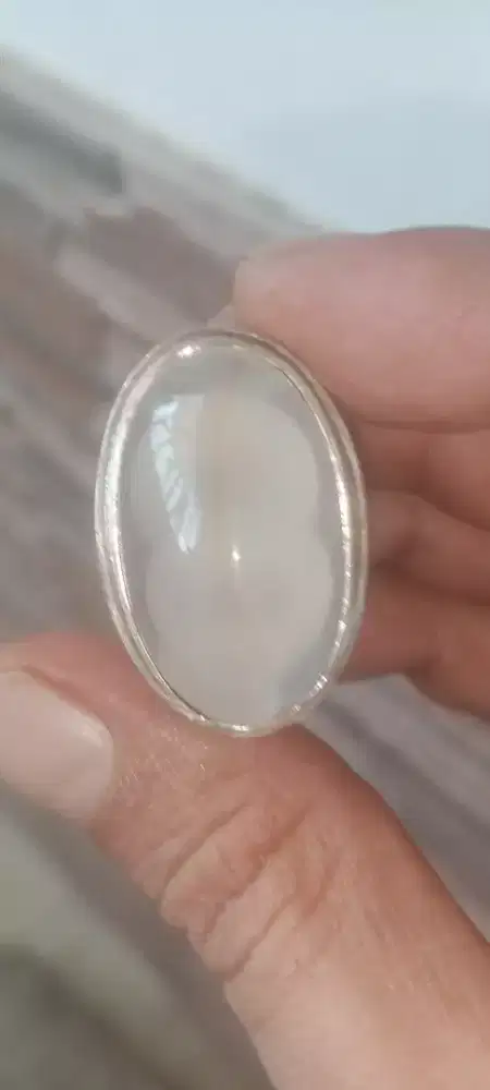 Batu angka 8 hoki ring perak tebal