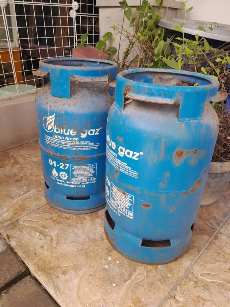 Tabung Blue gaz seken siap pakai