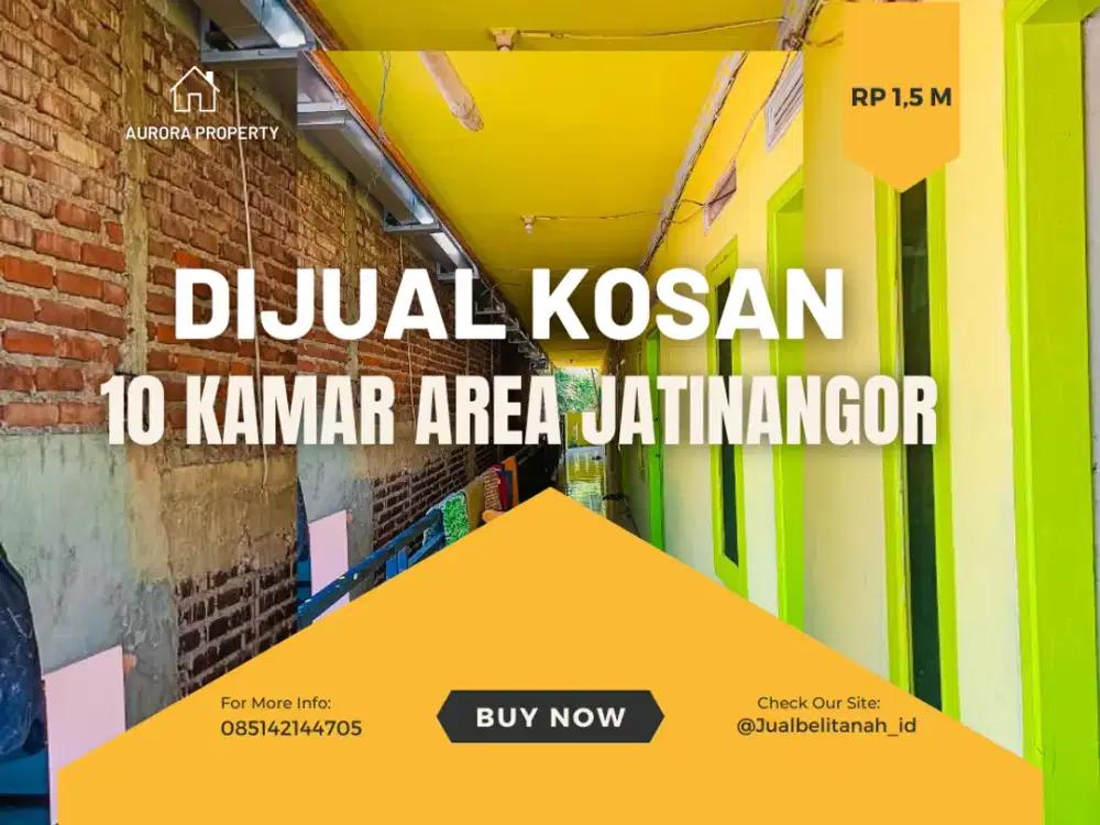 DIJUAL/DISEWAKAN KOSAN AREA JATINANGOR SHM 14 KAMAR TIDUR
