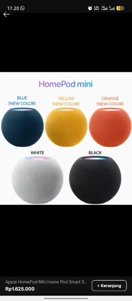 Apple HomePod Mini Smart Speaker