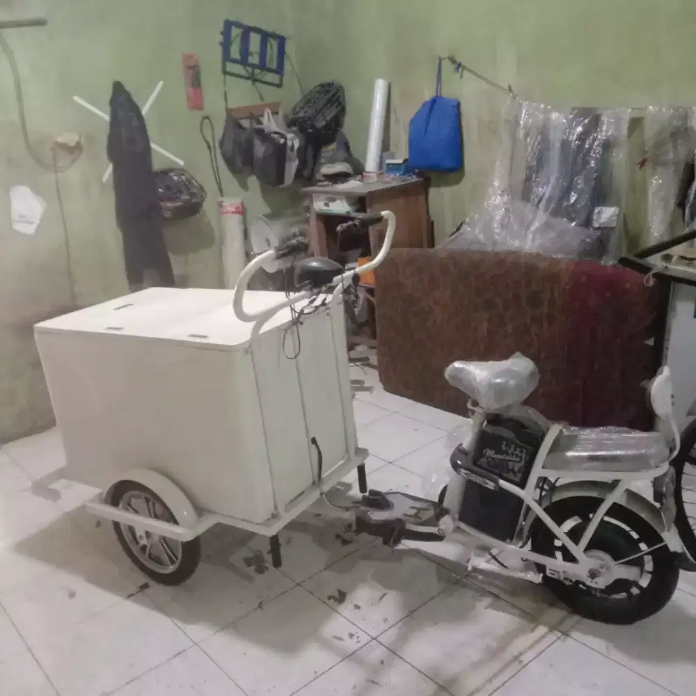 Sepeda SELIS Gerobak Sepeda Listrik Kopi