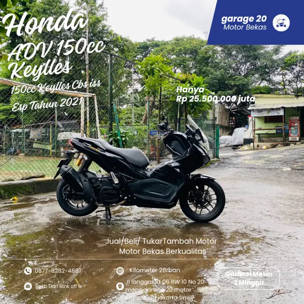 Honda Adv 150cc Keylles Cbs iss Esp Tahun 2021 Pajak Off