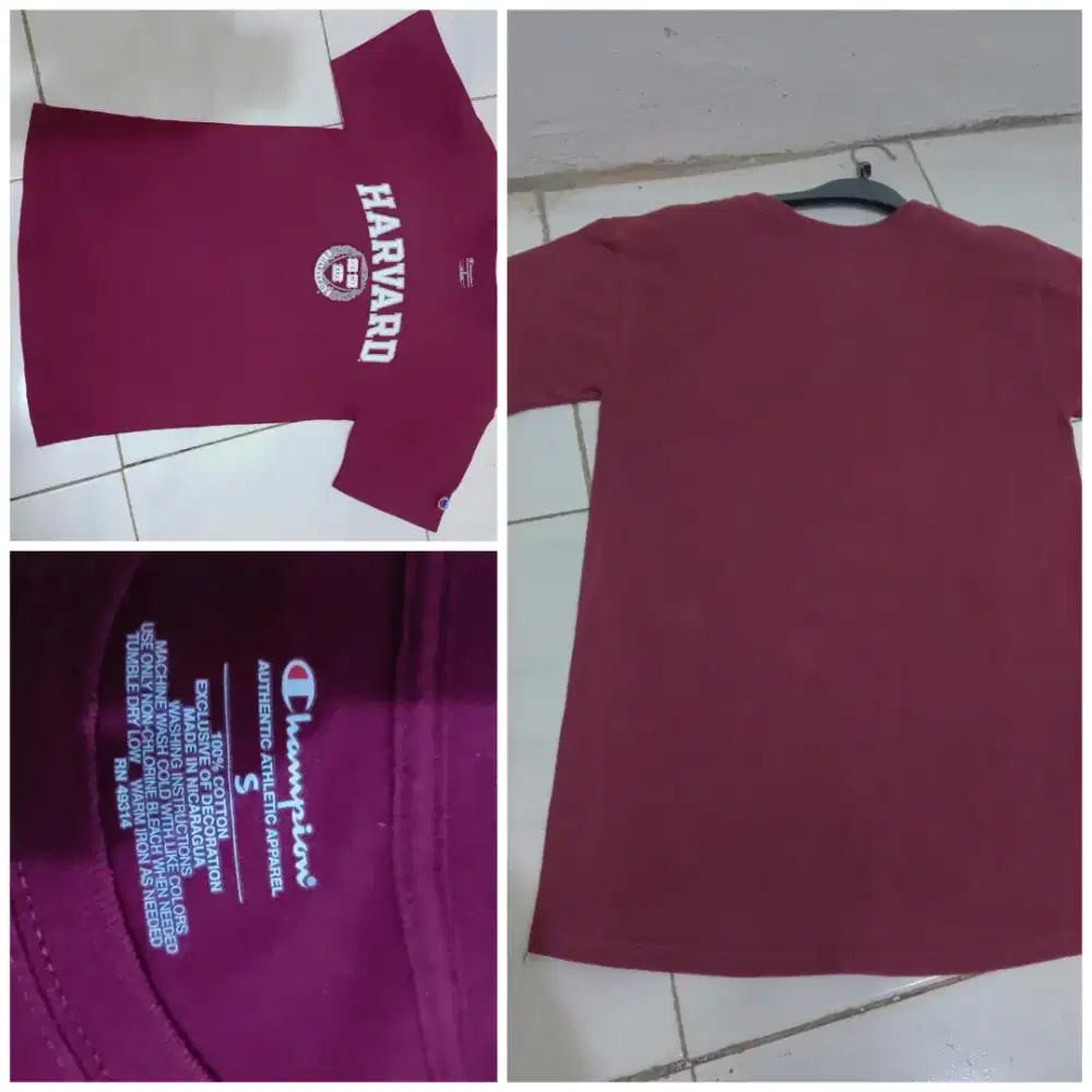 Kaos champions merah maron