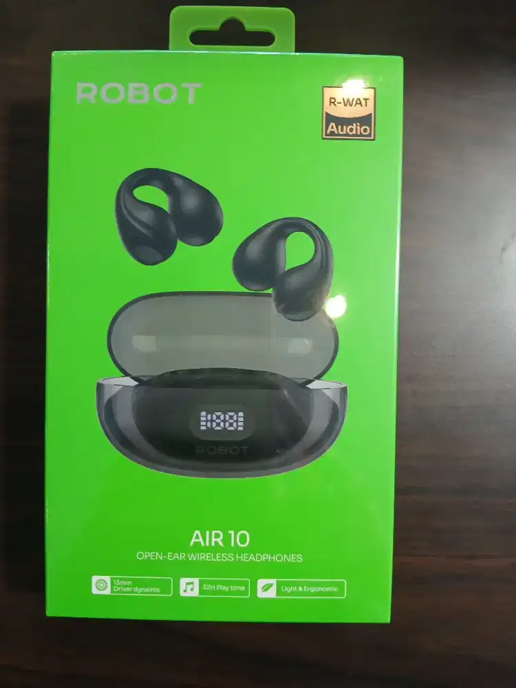 Robot AIR 10 Earphone Bluetooth 5.3 Open Ear TWS Ear Clip