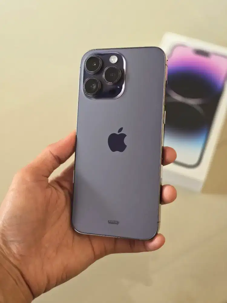 iphone 14 promax 256gb ibox purple lengkap