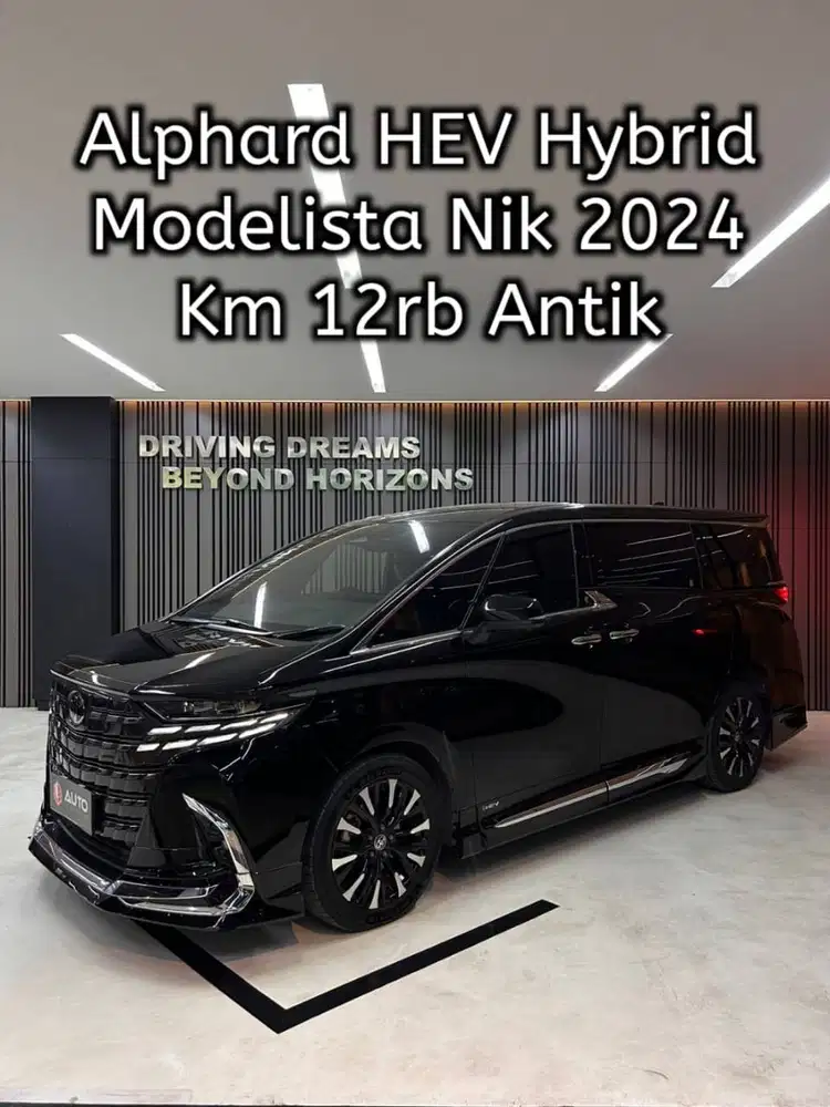 Alphard 2.5 HEV CVT Hybrid Modelista 2024 Hitam Km12rb B2104PIN