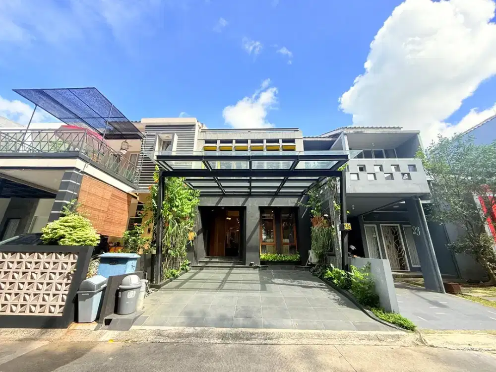 Jual Rumah Sentul City Full Furnish 2 Lantai Hadap Selatan Depan Fasum