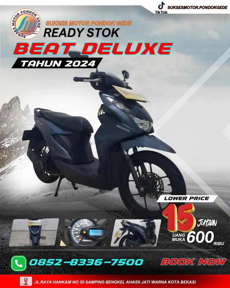 DP 600 RIBU HONDA BEAT DELUXE TAHUN 2024 SYARAT KREDIT KTP DAN KK