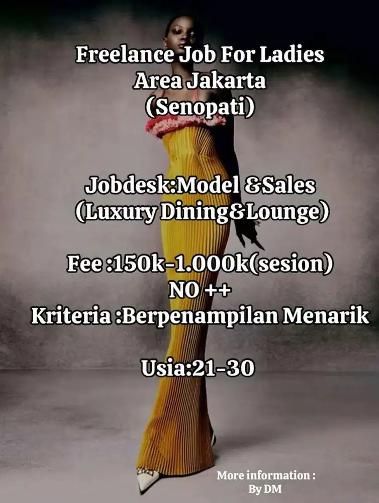 Freelance jakarta selatan/host model