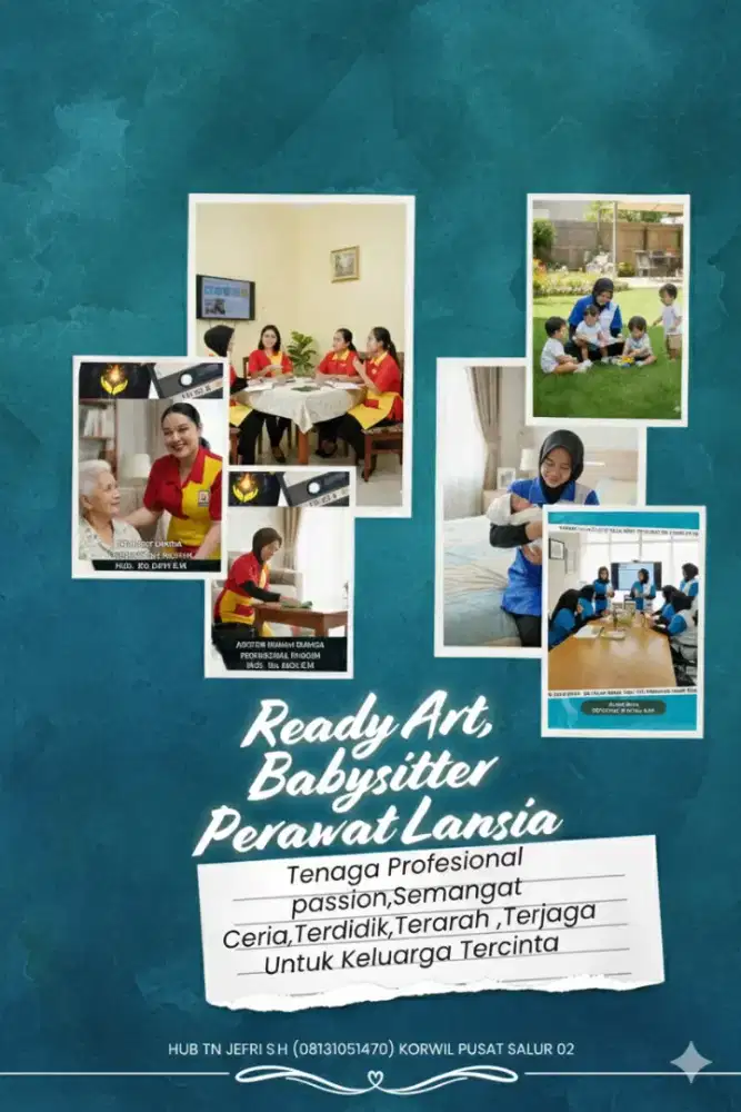 Ready Art , Baby sitter, Perawat Lansia Serabutan Seluruh Indonesia
