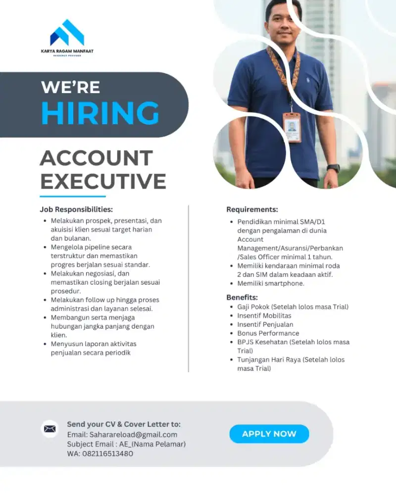 Lowongan kerja marketing account executive