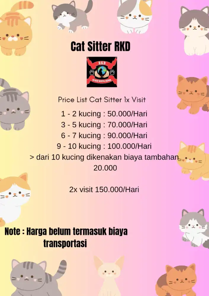 Jasa Cat Sitter Depok