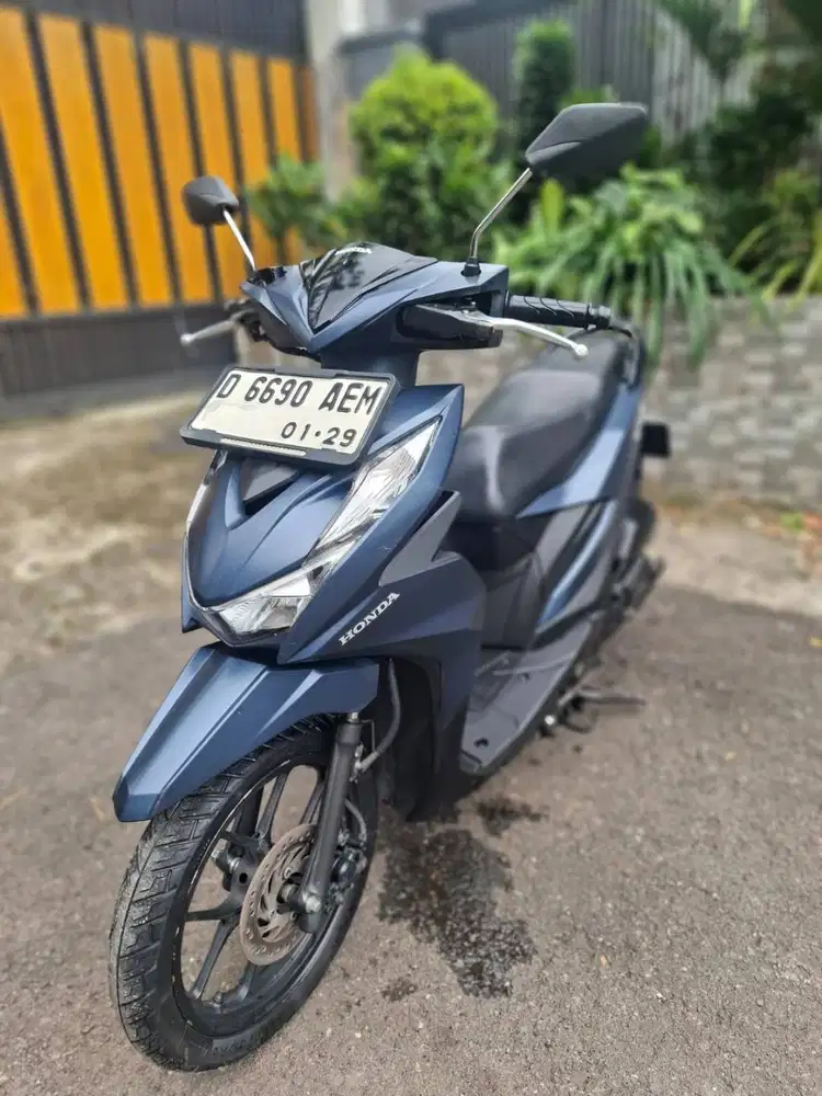 Honda Beat Deluxe ISS 2024 | Pajak Panjang | KM Rendah Warna Blue Navy