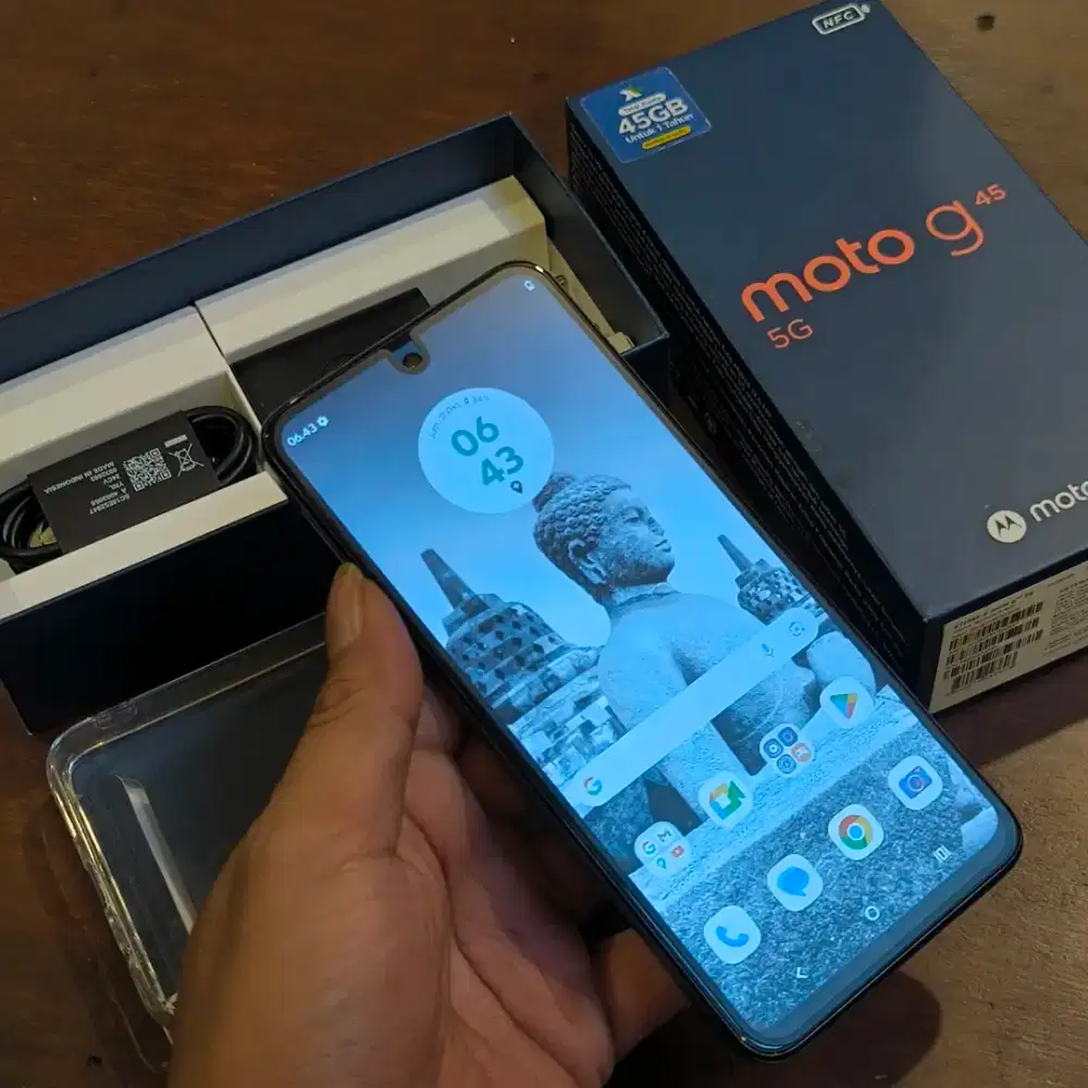 Motorola Moto G45 5G (8/256) Mulus Fullset Ori Garansi Aktif