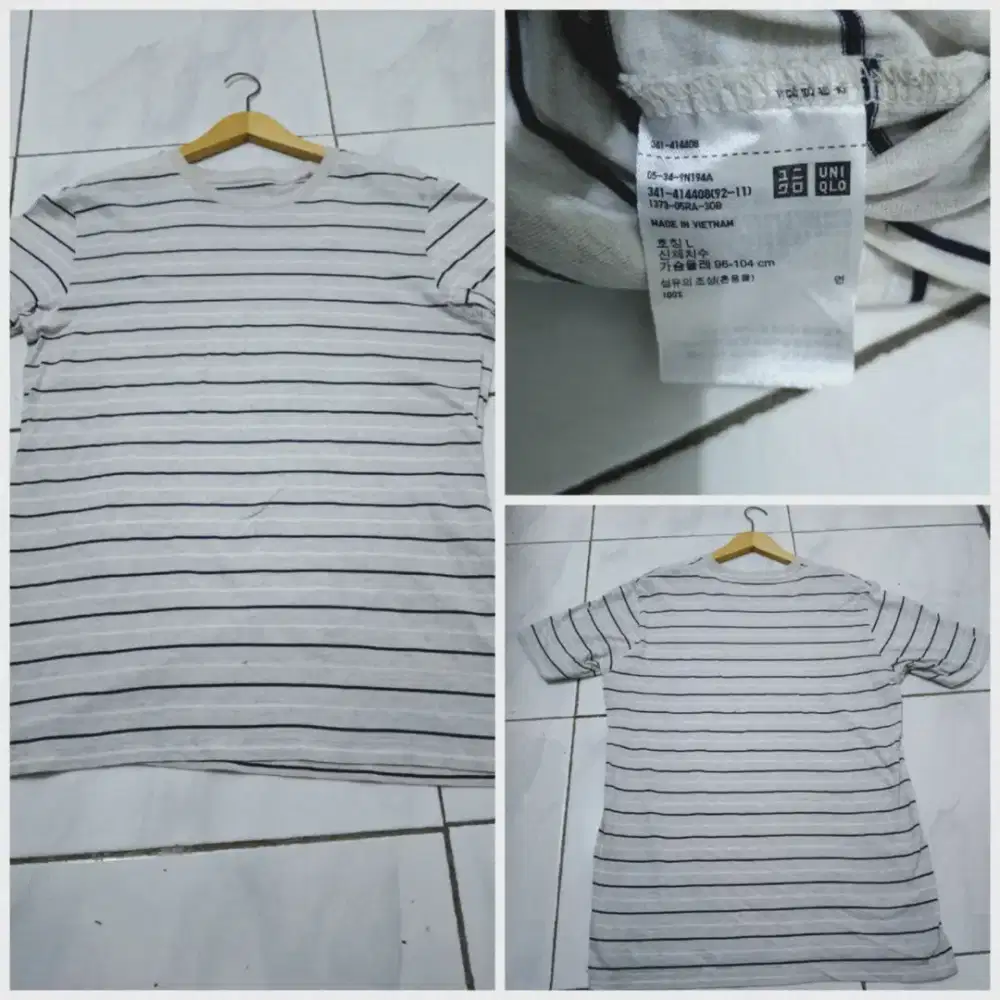 Kaos salur uniqlo