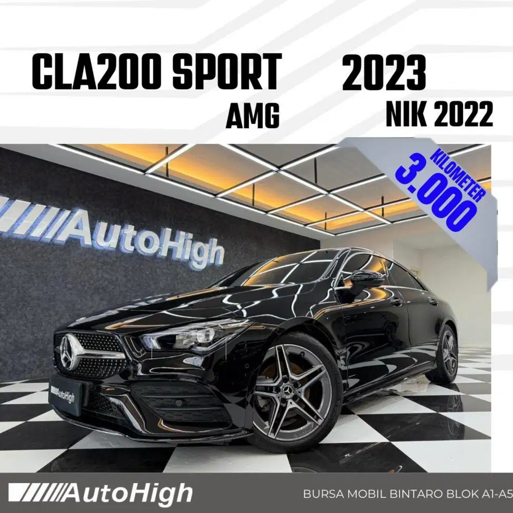 DP10% [Km3.000] CLA200 AMG 2022 Black / CLA 200 Reg 2021 #AUTOHIGH