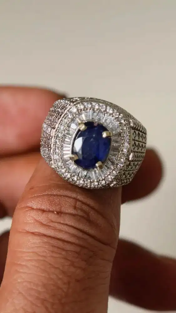 Cincin blue sapphire ciamiik