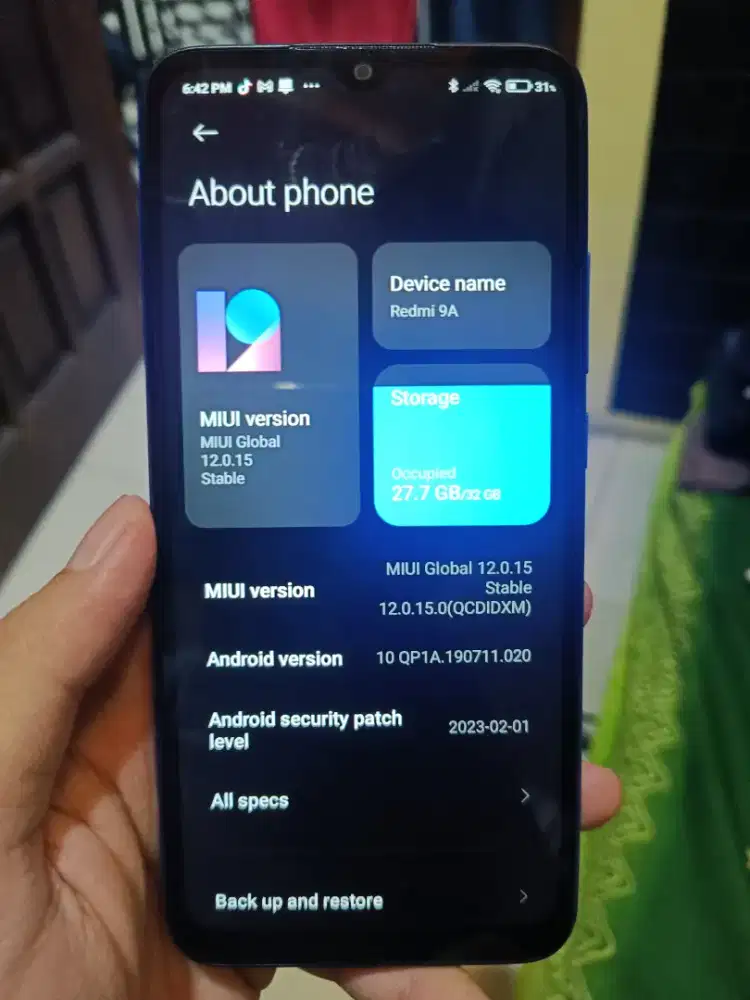 Redmi 9A 32GB no minus nego alus