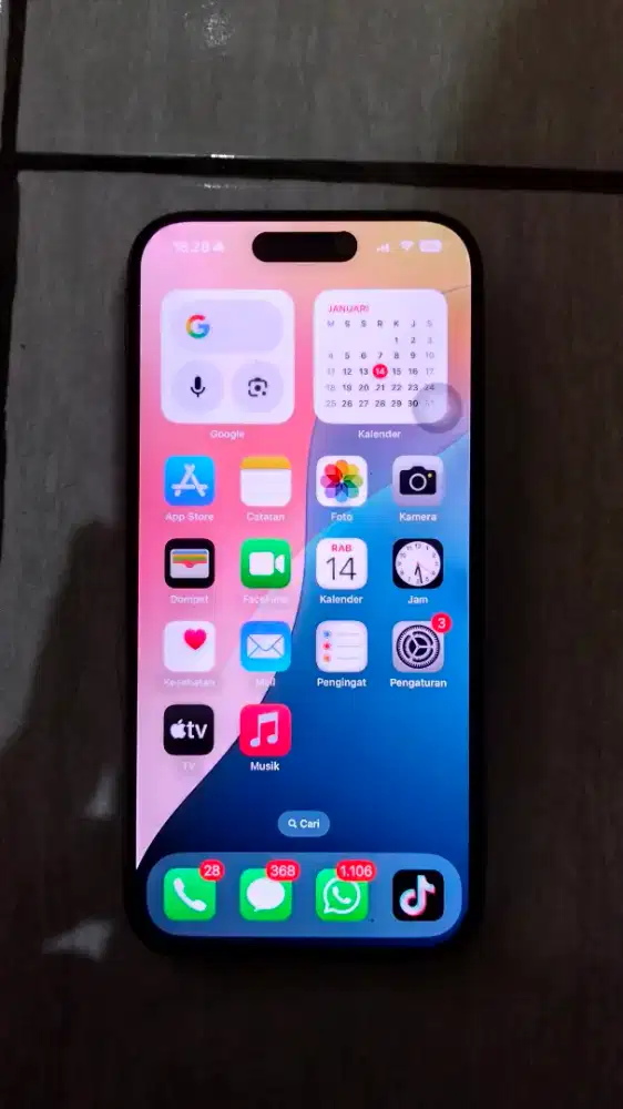 Dijual iPhone 15 Pro 128GB ex iBox