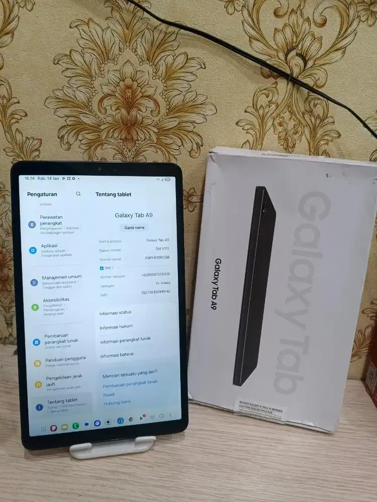 samsung tab a9 ram 4/64gb celluler sim card