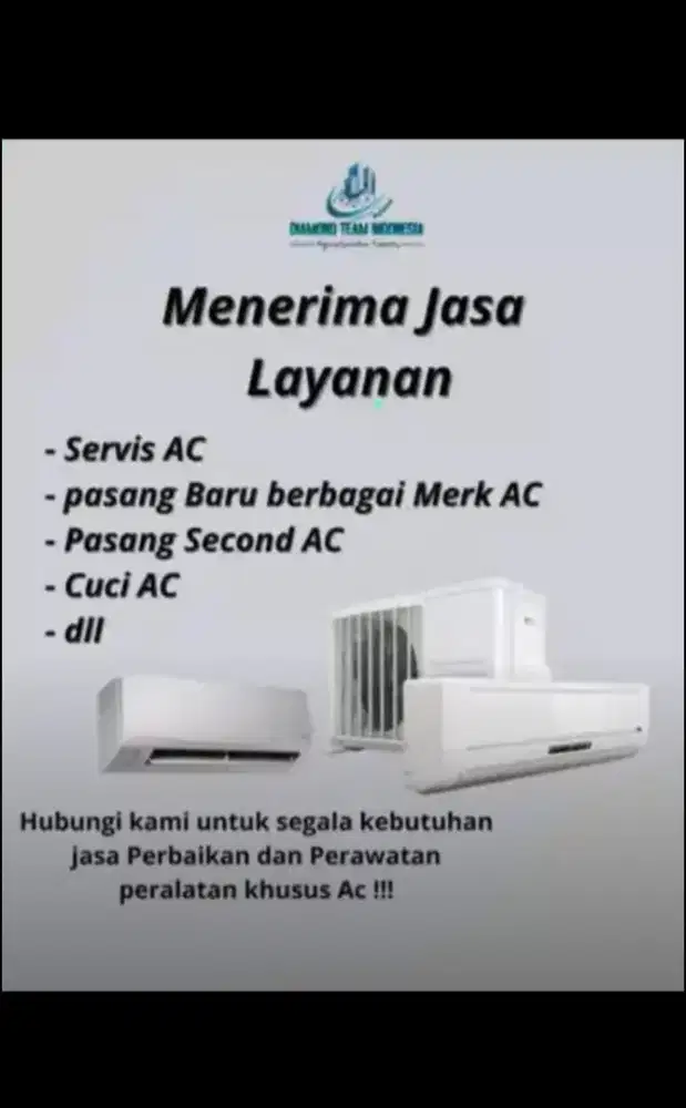 Service AC , service kulkas, tidak dingin , bocor, Dll