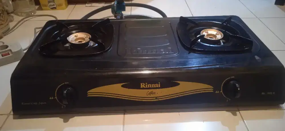 Jual kompor Rinai tipe RI-522 C kondisi normal siap pakai