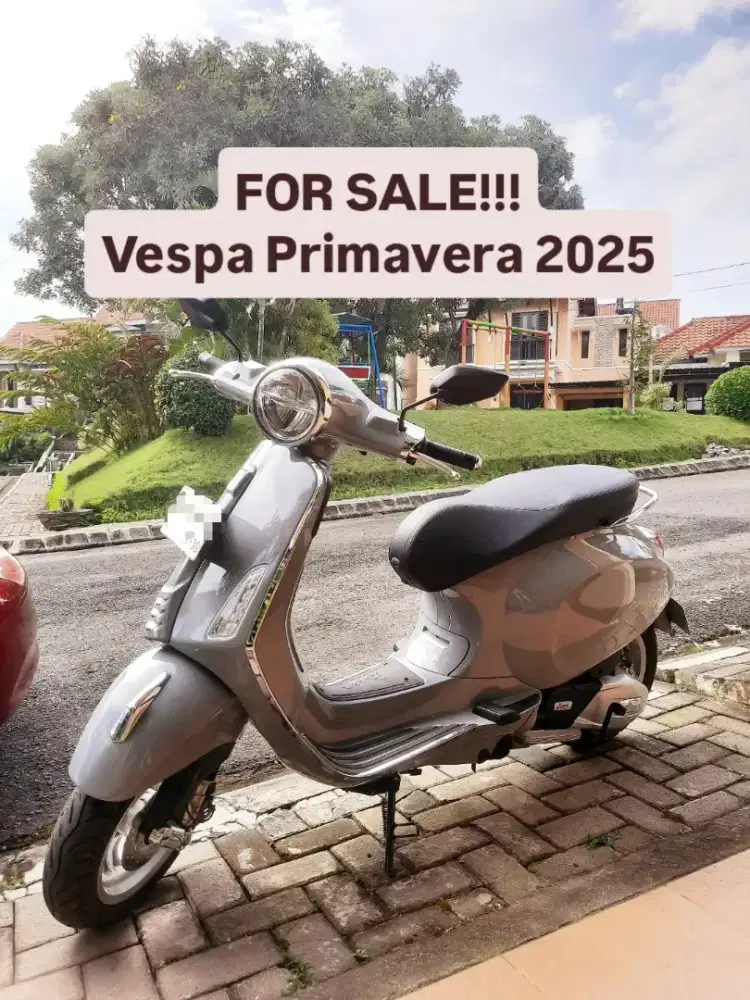 Jual Vespa Primavera 2025 Grigio Grey, KONDISI HAMPIR SEPERTI BARU