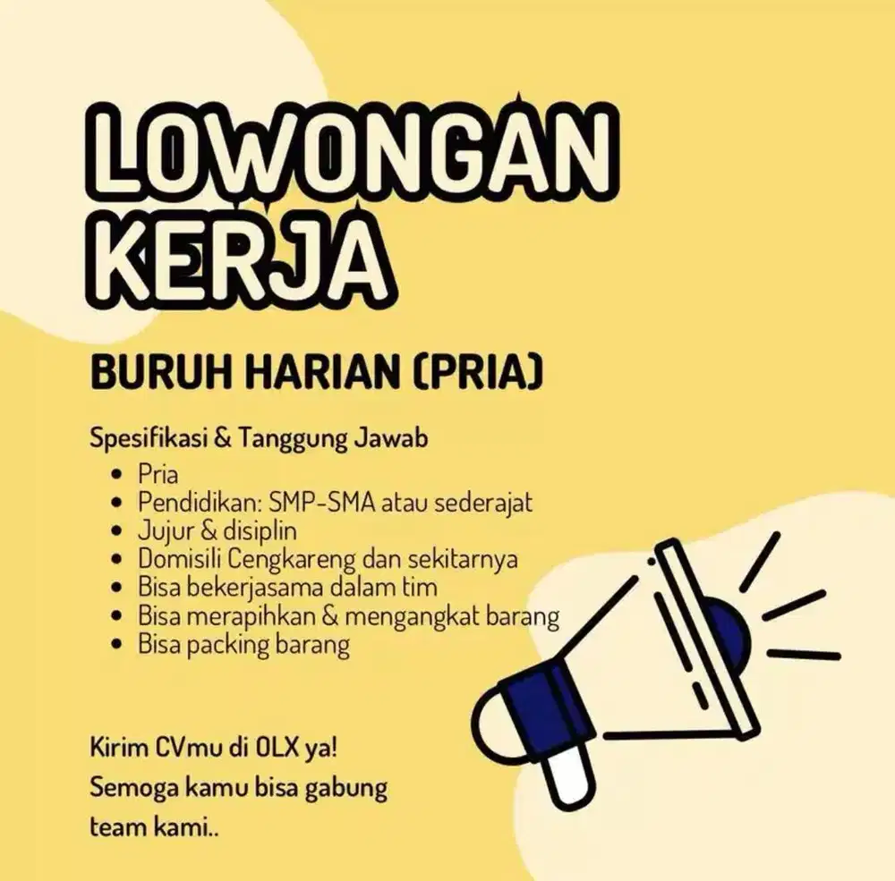 buka loker utk buruh harian