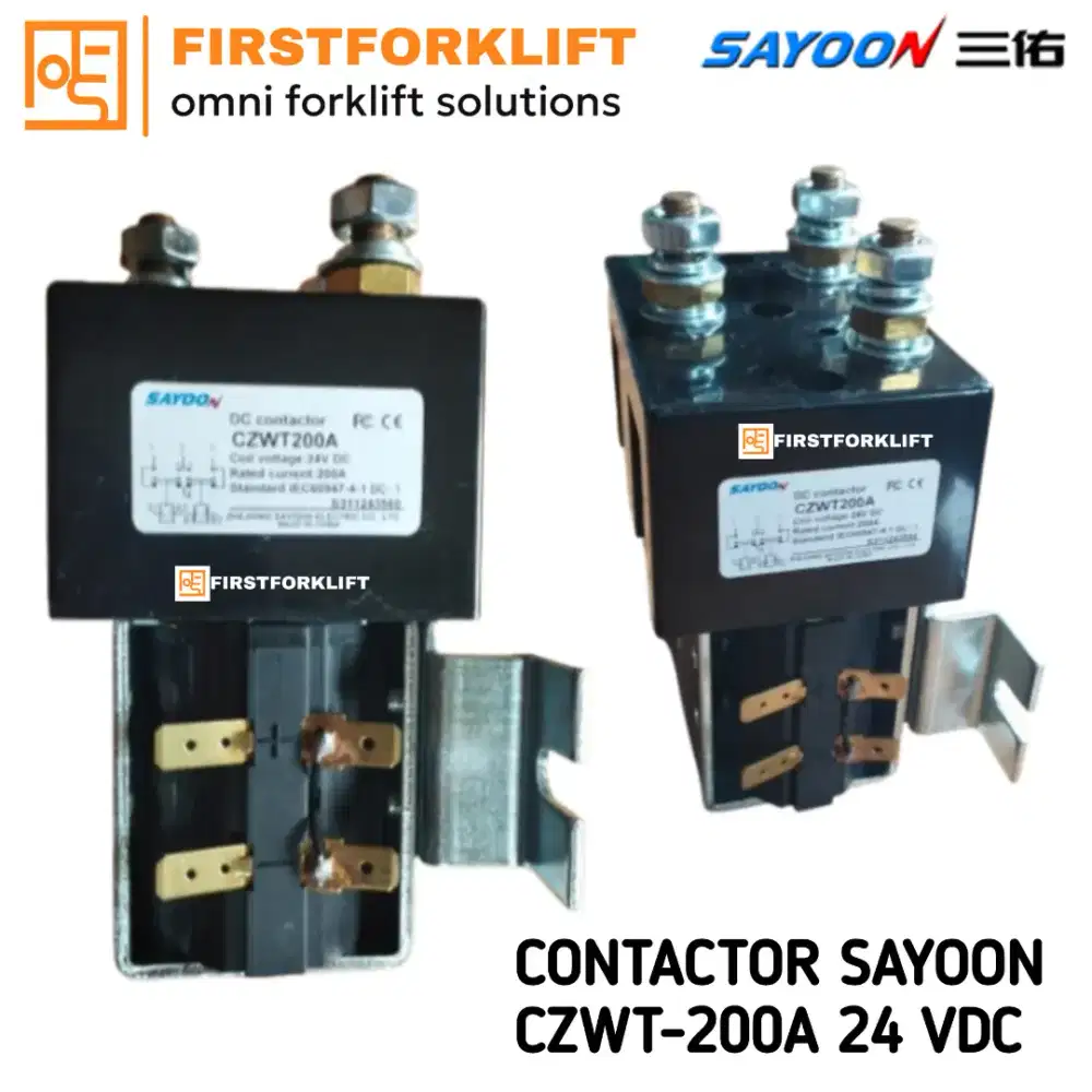 Contactor Sayoon 200 Ampere 24 VDC