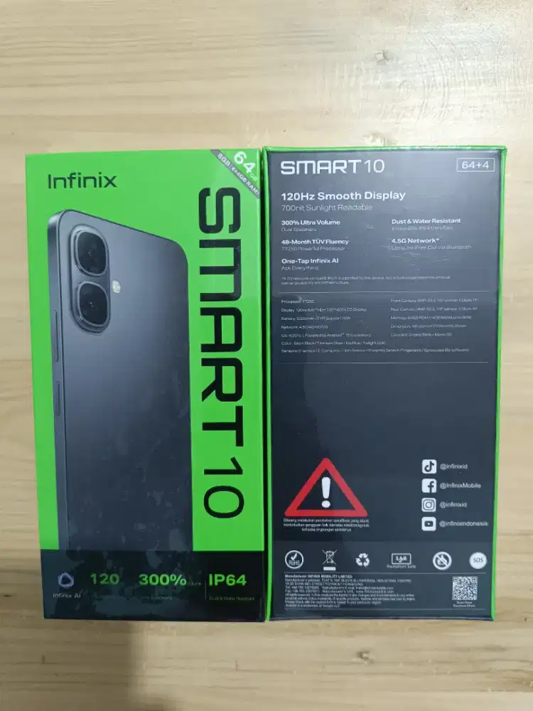 Infinix smart 10 4/64gb baru garansi resmi