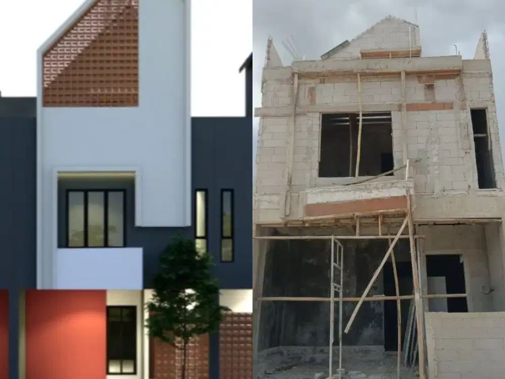 Rumah Pondok Cabe 3 Lantai Cluster Pinggir Jalan Dekat Kampus UT